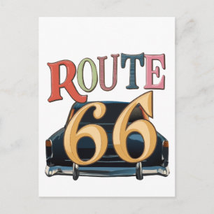 Route 66-US Postkarte