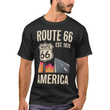 Route 66 Vintage Roadside Americana Retro 70er Ame