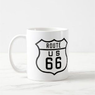 Route 66 Vintage Schild Kaffeetasse