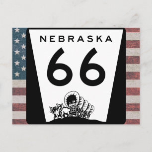 Route 66 Voyage Nebraska Carte postale