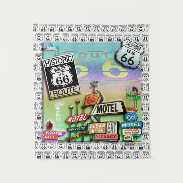 ROUTE 66 WANDTEPPICH (Vorderseite)