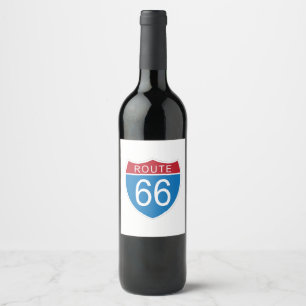 Route 66 weinetikett