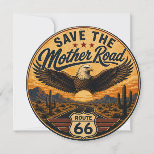 Route 66 Weißkopfseeadler Mother Road Karte