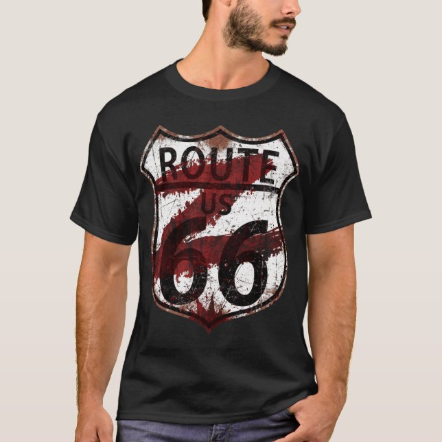 ROUTE 66 Z friend vintage T-Shirt (Vorderseite)