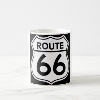 „ROUTE 66 " zerteilt Kaffeetasse