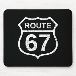 Route 67 Funny Six Seven 6 7 Meme Interstate Highw Mousepad