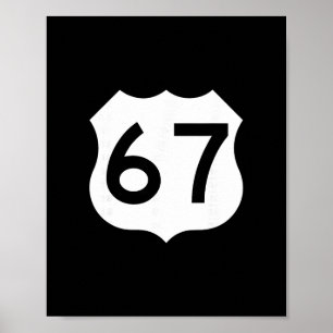 Route 67 Schild Meme Six Seven 1