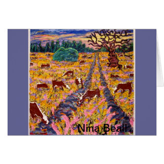 "Route au Cattleguard" 4x4', 2013, Nina Beall