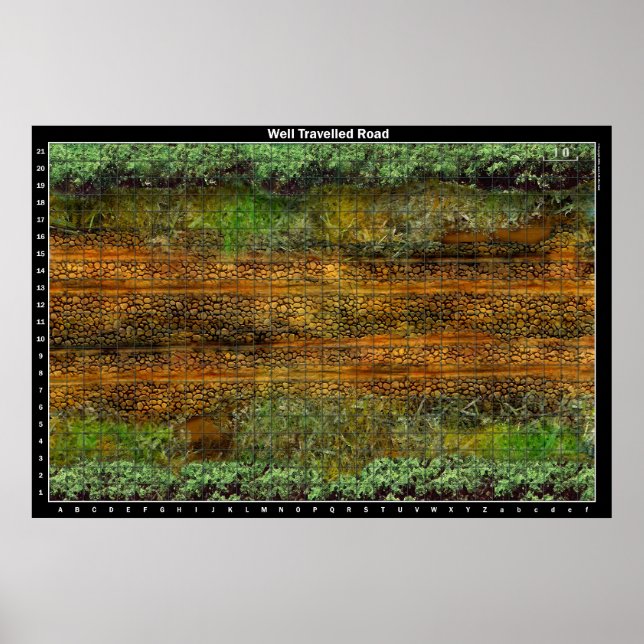 Route bien parcourue - Carte de bataille Poster (Devant)