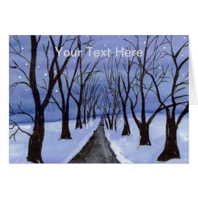 Route bordée d'arbres (Devant horizontal)