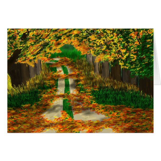 route d'automne (Devant horizontal)