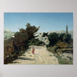 Route de la Gineste, bei Marseille, 1859 Poster