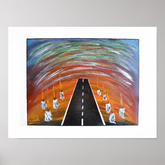 Route de souffrance / Paper (Matte) Poster (Vorne)