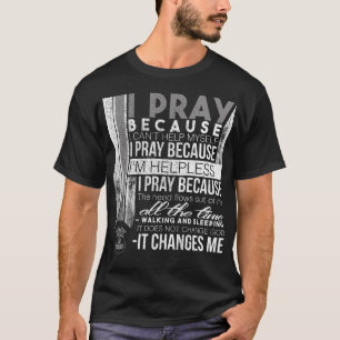 Route de T-shirt de police d'état de prière de