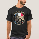 Route des Grandes Alpes | Frankreich | Motorrad T-Shirt<br><div class="desc">Die Route des Grandes Alpes in einem Vintagen,  bedrückten Stilemblem. Es ist der Name einer legendären Reise von den Bergen zum Meer,  über die französischen Alpen.</div>