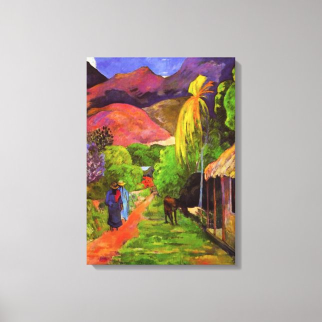 Route Gauguin en toile de Tahiti (Recto)