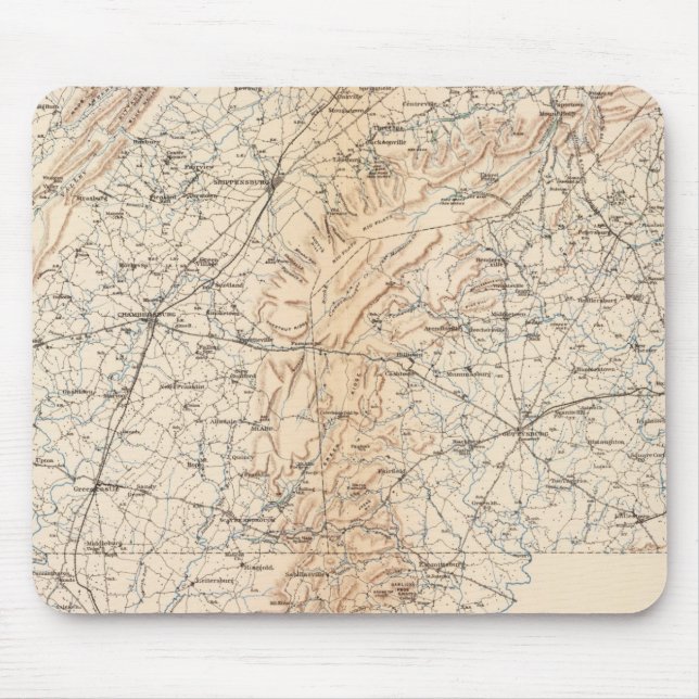 Route, Gettysburg-Kampagne Mousepad (Vorne)