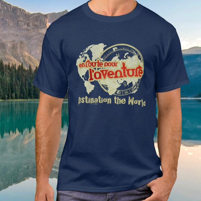 Route pour l'aventure destination the world tee (Von Creator hochgeladen)