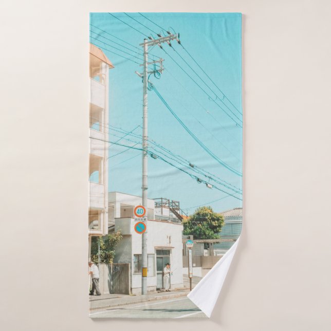ROUTE PRÈS DE LA MAISON (Serviette de bain)