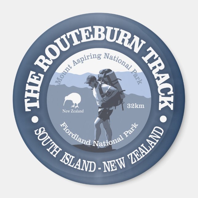 Routeburn Track Magnet (Vorne)