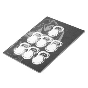 Routine Weekly Planer Chic Gym Kettlebell Notizblock