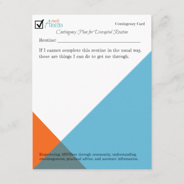 Routinemäßiger Notfallausweis (Vorderseite)