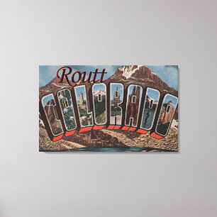 Routt, ColoradoLarge Buchstabe ScenesRoutt, Co Leinwanddruck