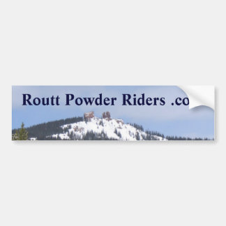 Routt Pulver-Reiter-Autoaufkleber Autoaufkleber