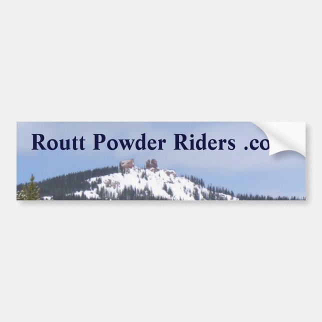 Routt Pulver-Reiter-Autoaufkleber Autoaufkleber (Vorne)