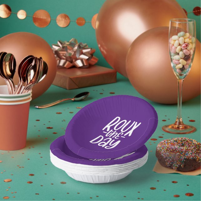 Roux the Day Cajun Mardi Gras Gumbo Party  Pappteller (Multi)