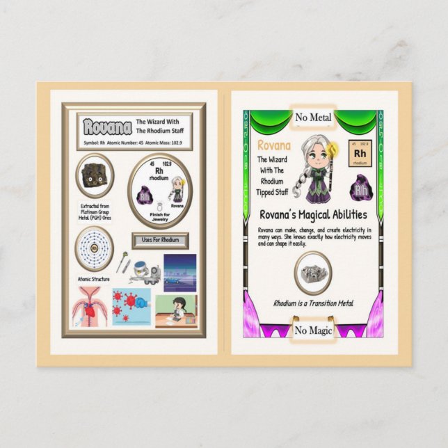 Rovana - Cartes de Commerce Rhodium (Devant)