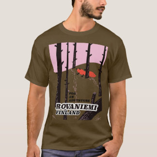Rovaniemi Finland Vintage Reiseplakat T-Shirt