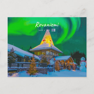 Rovaniemi, Finnland - Magische Aurora Postkarte