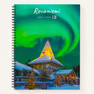Rovaniemi, Finnland - Magische Aurora Spiralförmig Notizbuch