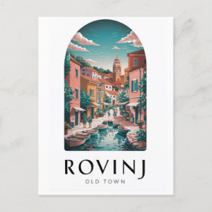 Rovinj Croatia VintageTravel Postcard Postkarte