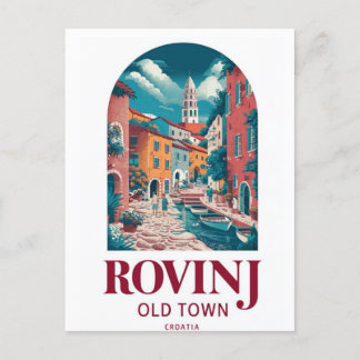 Rovinj, Kroatien - Coastal Beauty Postcard Postkarte