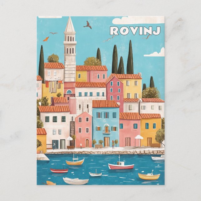 Rovinj Kroatien Reisen Postkarte (Vorderseite)