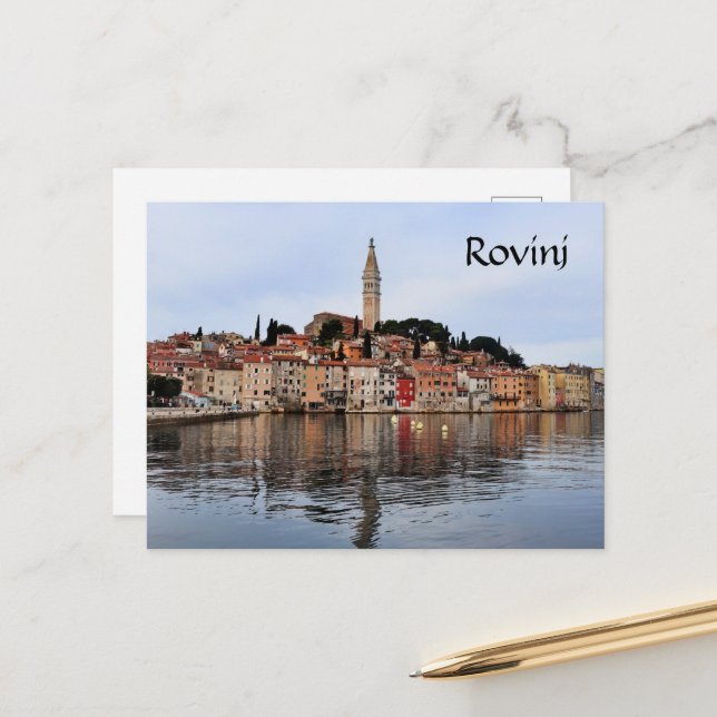 Rovinj Uferlinie Postkarte (Vorderseite/Rückseite Beispiel)