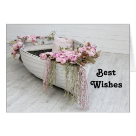 Row Boat Wedding Glückwunschkarte