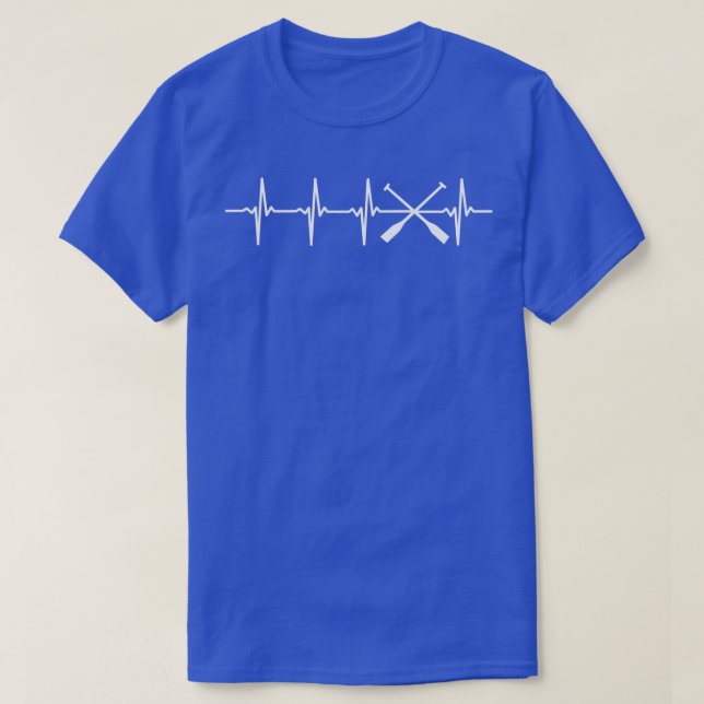 Row Heartbeat-Geschenk für Rowers T-Shirt (Design vorne)