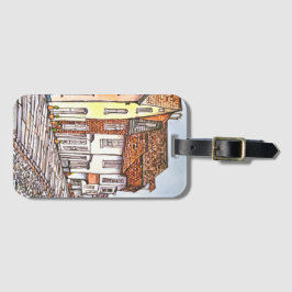 Row Of Houses Gepäckanhänger