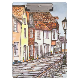 Row Of Houses Klemmbrett