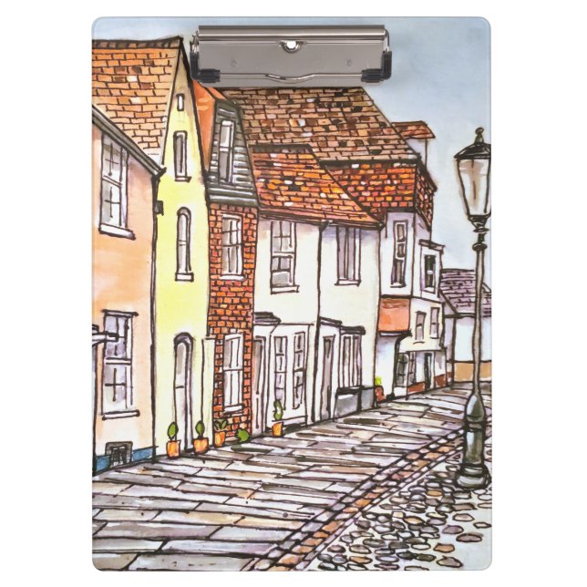 Row Of Houses Klemmbrett (Vorderseite)