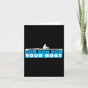 Row Row Ihr Boot Crew Team Matching Rowing Boatin Karte