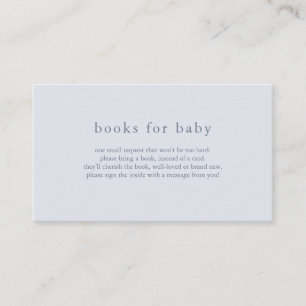ROWAN Blaue Bücher für Baby Shower Karte