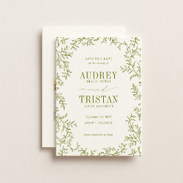 ROWAN Botanical Wedding Photo Save The Date