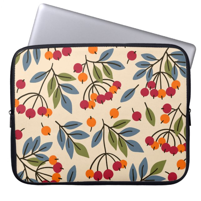Rowan Branches: Textile Vintag Charm Laptopschutzhülle (Vorderseite)