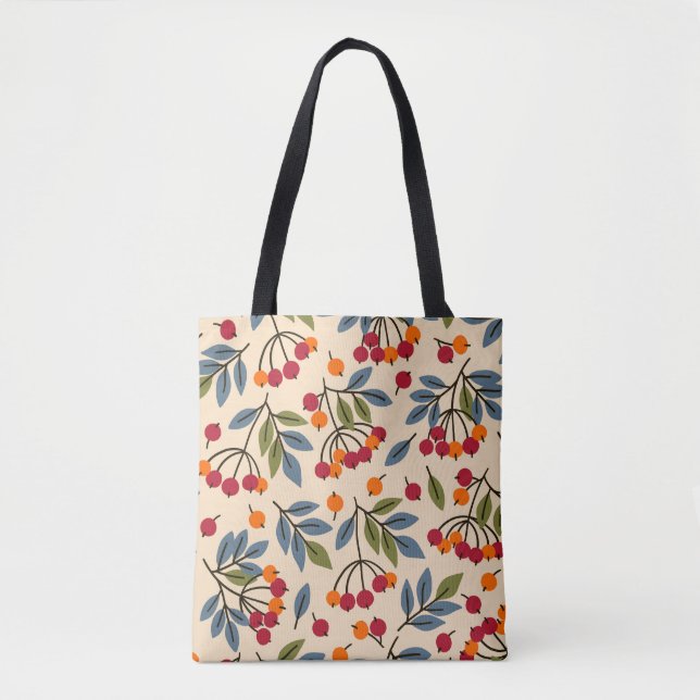 Rowan Branches: Textile Vintag Charm Tasche (Vorderseite)