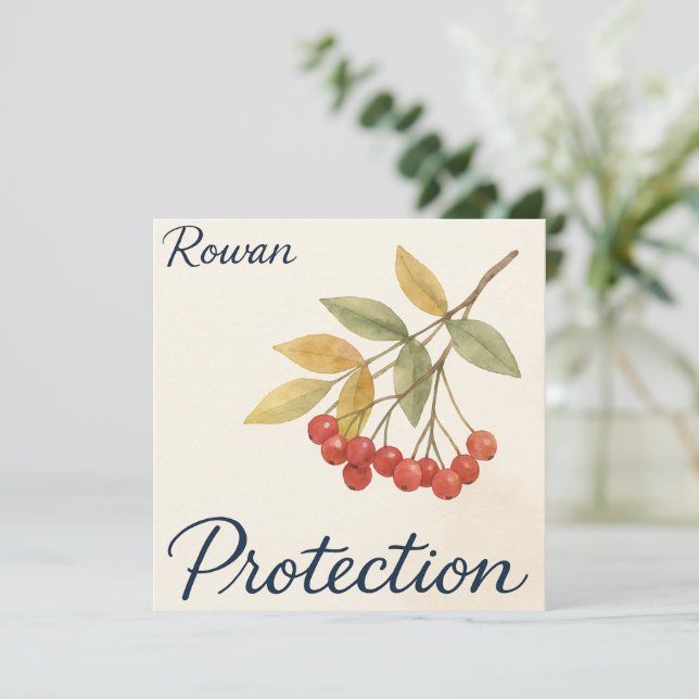 Rowan Protection Card (Stehend Vorderseite)