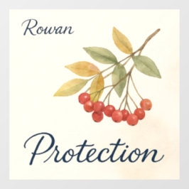 Rowan-Schutz Fensteraufkleber